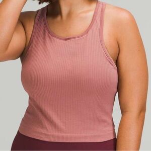 Lululemon Ebb To Street Racerback Crop Tank Top
Spiced Chai Size 12